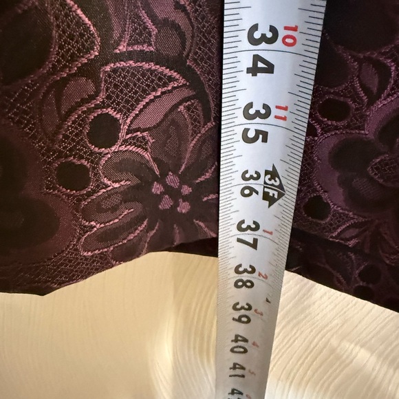 Eliza J New York Purple Jacquard Embellished Cocktail Sheath Dress Sz 12 Glam - Picture 10 of 12